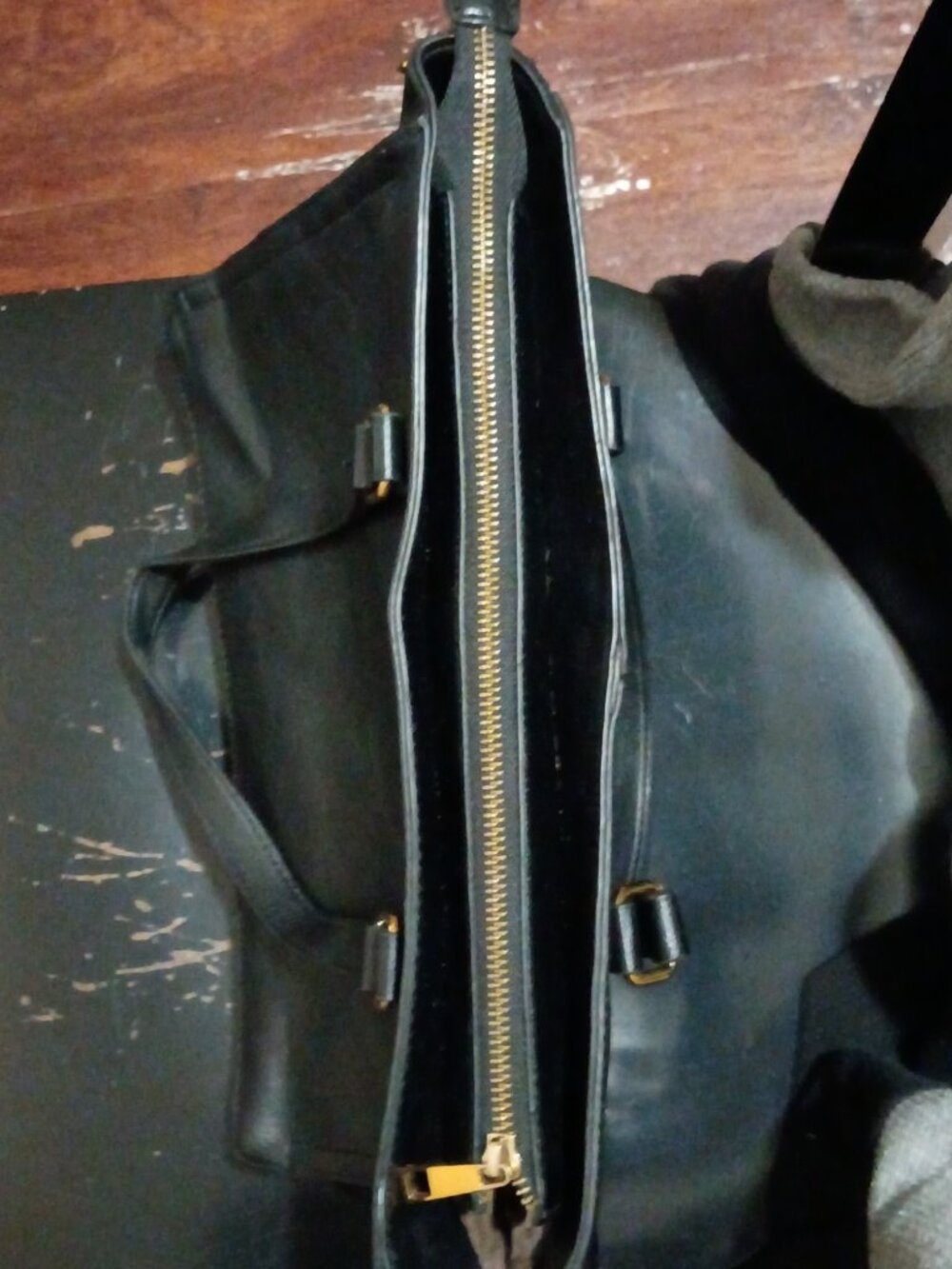 Rachel Zoe Helsie Satchel Leather Black Handbag - Picture 10 of 16